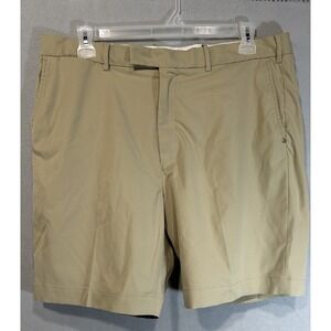 Ralph Lauren shorts Mens Size 38 Tan Brown Flat‎ Front Golf Performance Chino